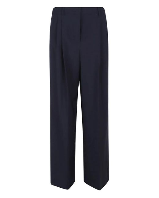 Weekend by Maxmara Blue Pleated Trousers