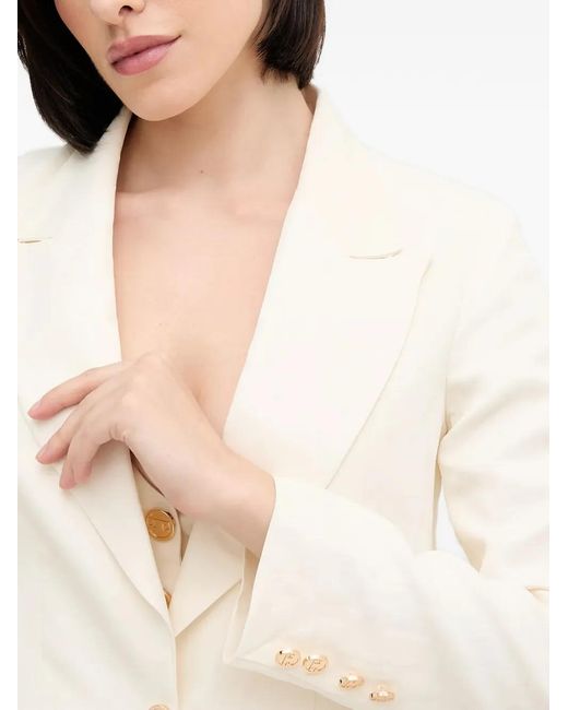 GAUDI White Single-Breasted Blazer