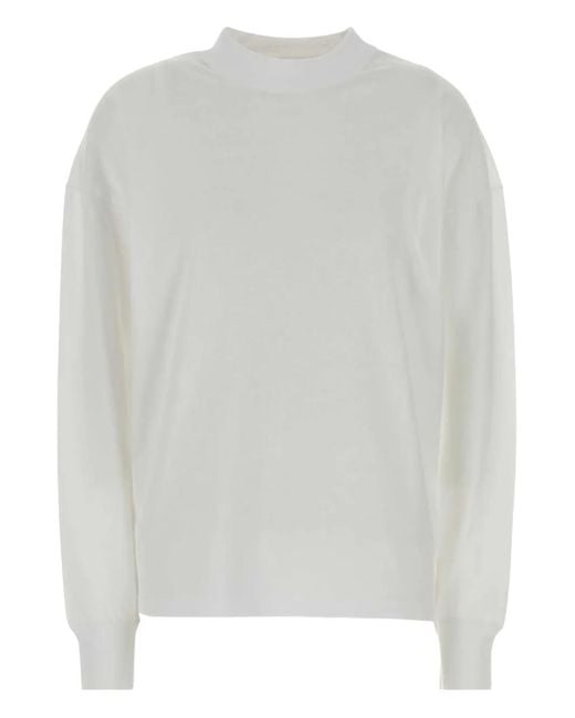 The Row White Cotton Oversize Raveena T-Shirt