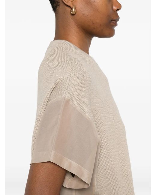 Brunello Cucinelli Natural Cotton T-Shirt