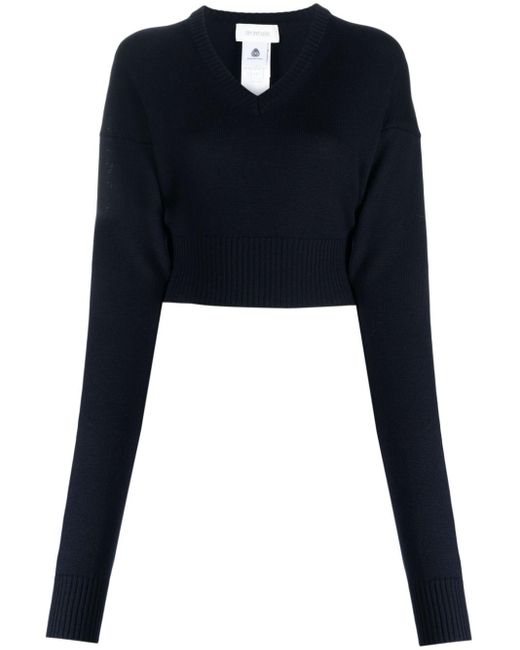 Sportmax Black Cropped-Pullover