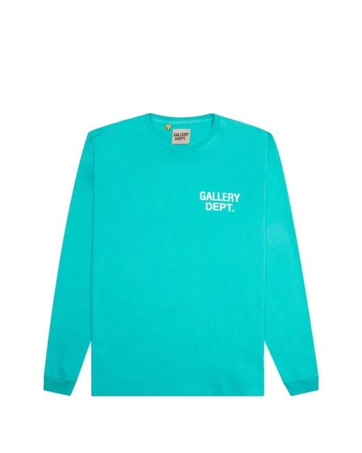 GALLERY DEPT. Blue Long-Sleeve Souvenir T-Shirt for men