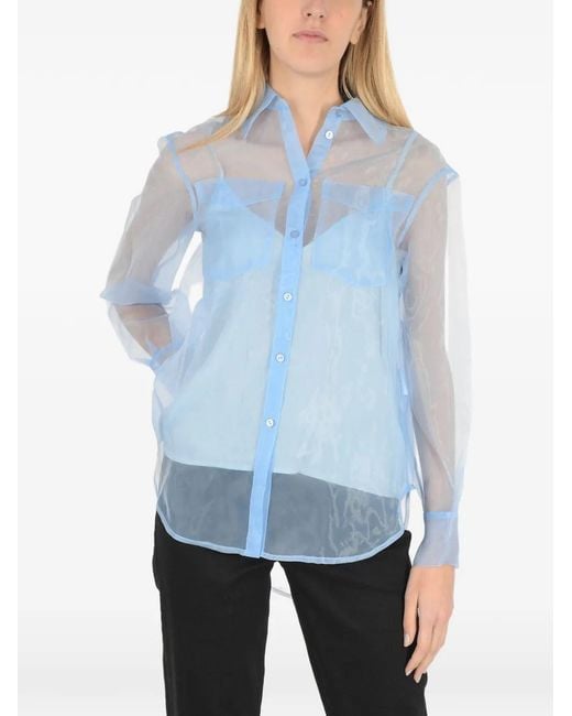 Baum und Pferdgarten Blue Long-Sleeve Shirt