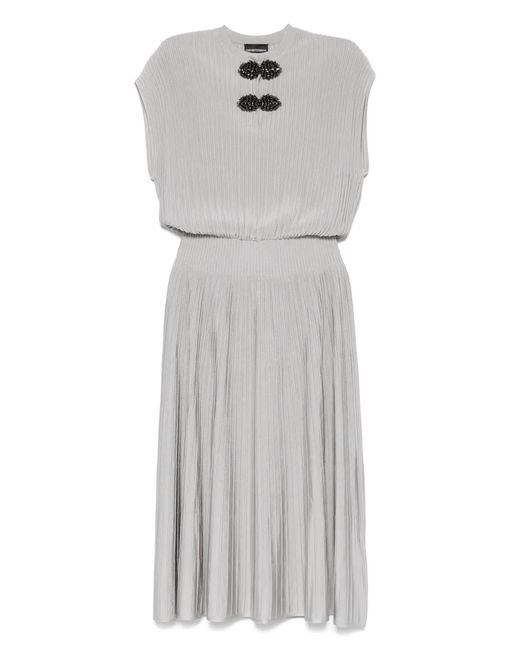 Emporio Armani Gray Midi Dress