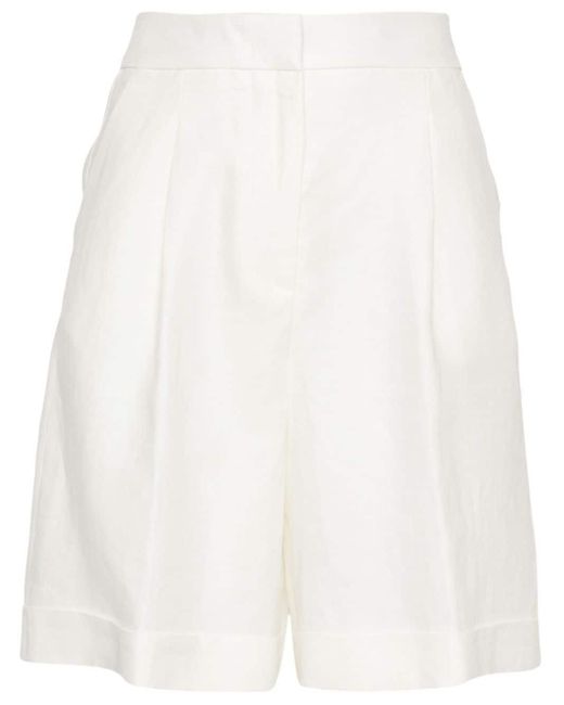Peserico Linnen Shorts in het White