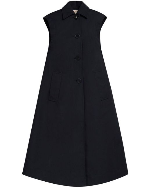 Marni Black Double-Breasted Cotton Waistcoat
