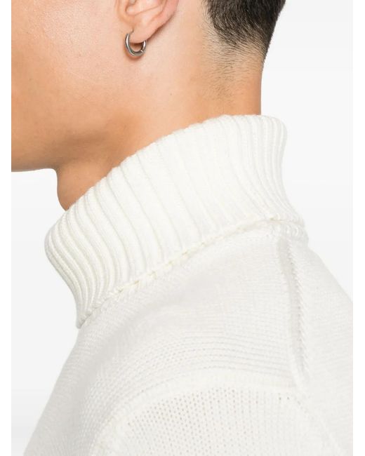 Pull À Col Cheminée Zanone pour homme en coloris White