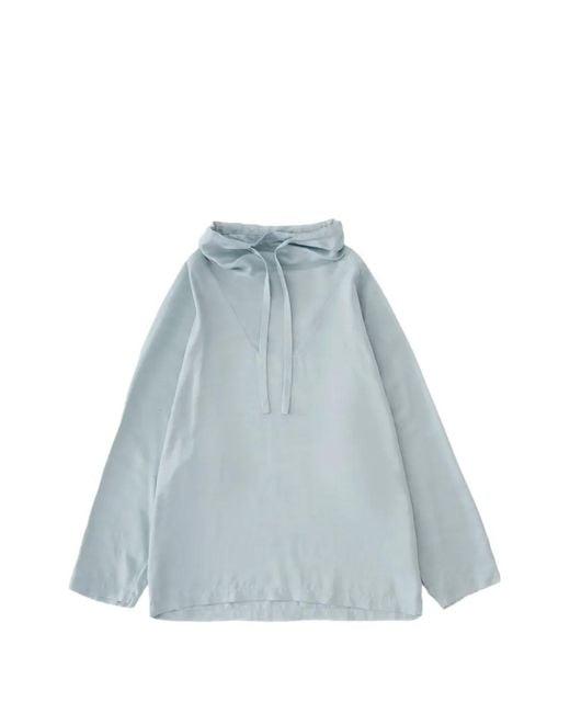 Studio Nicholson Blue Mirelle Drawstring Top