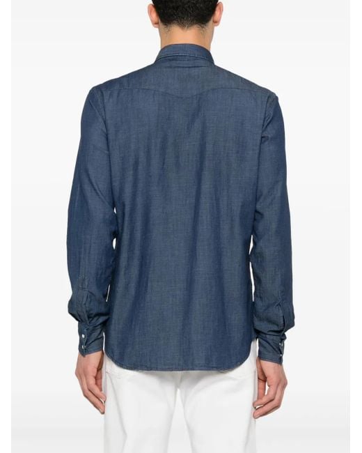 Camicia di Eraldo in Blue da Uomo