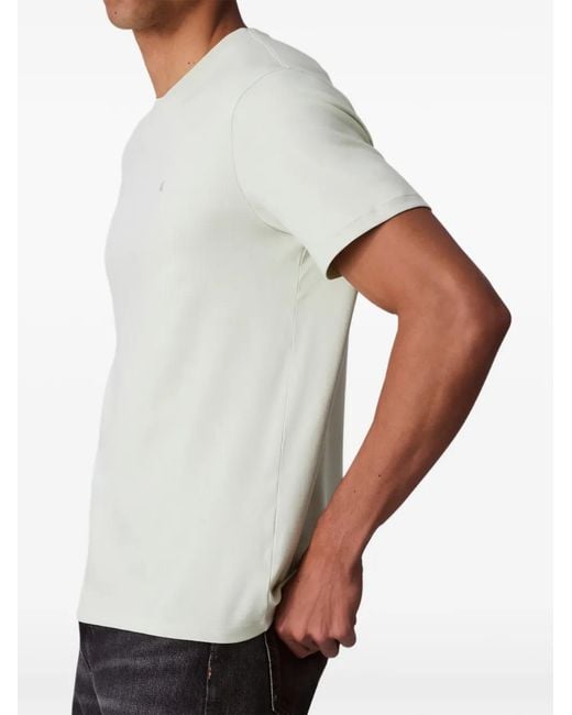 Calvin Klein White Round-Neck Logo-Detail T-Shirt for men