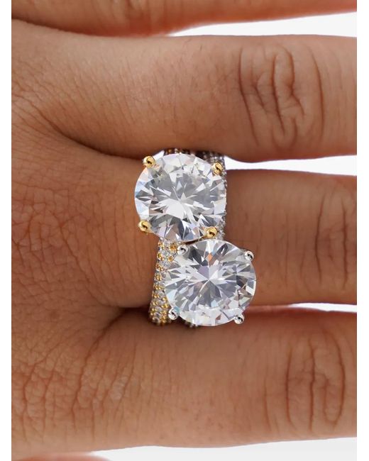 Izabel Display White Mega Circle Chunky Ring