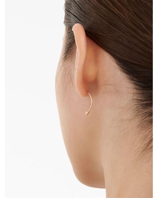 Shihara White 18Kt Twist Curl Earring