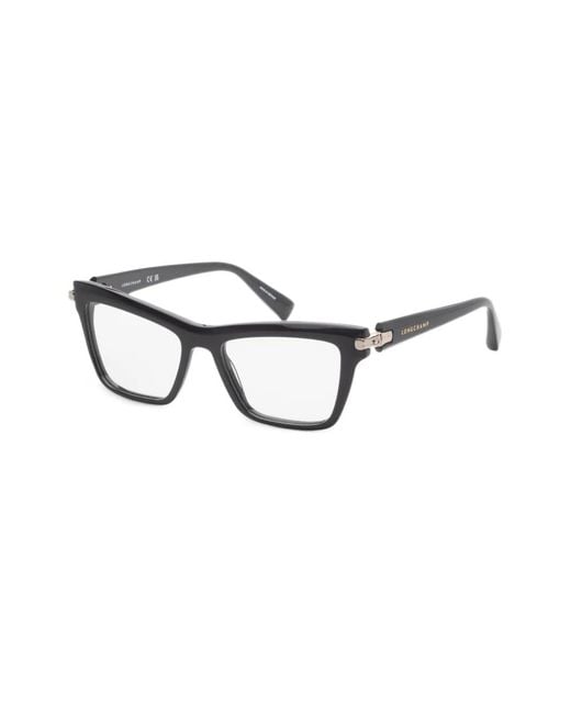 Longchamp Black Brille Mit Eckigem Gestell