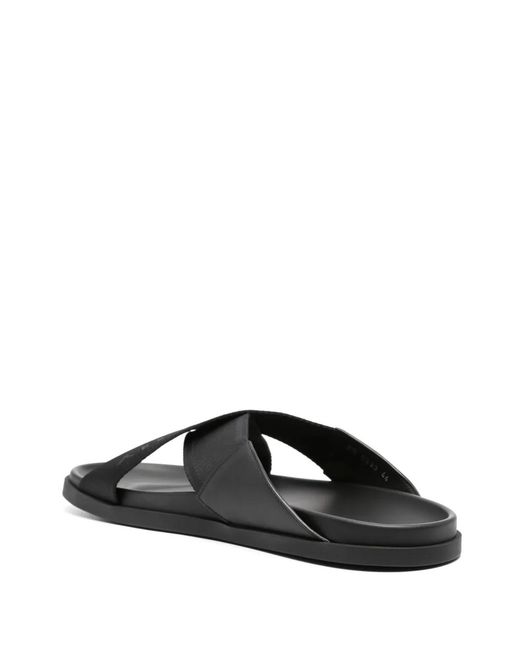 Givenchy Black G Plage Cross Strap Sandal for men