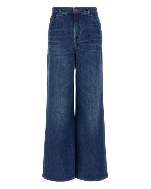 Jeans A Vita Alta di Chloé in Blue