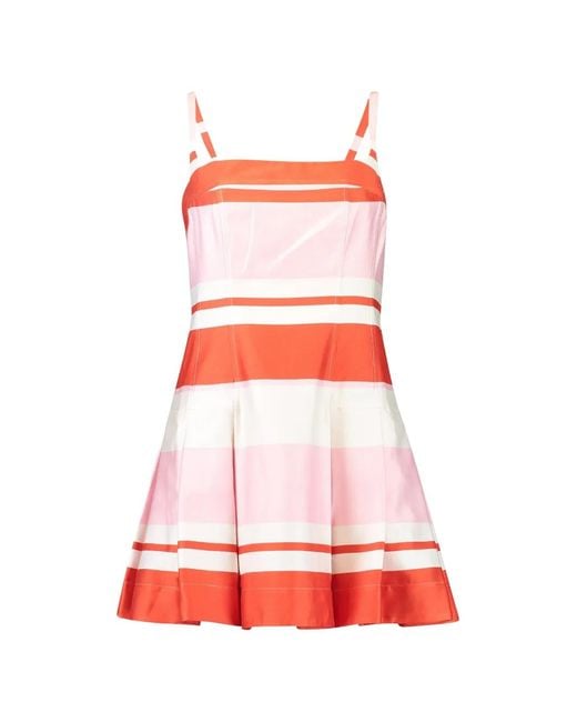 Jonathan Simkhai Red Nellie Striped Mini Dress