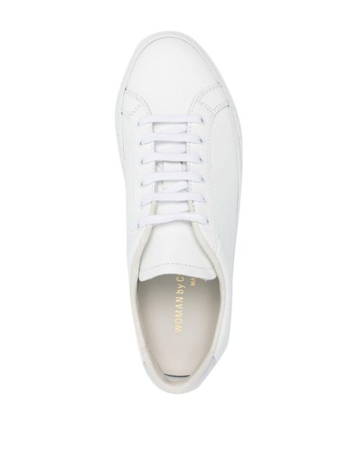 Common Projects White Retro Leather Sneakers