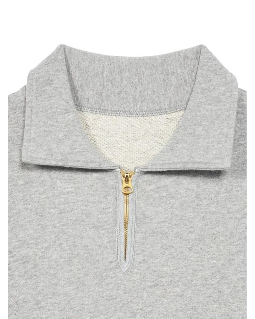 Fortela Gray York Zip Polo Shirt for men