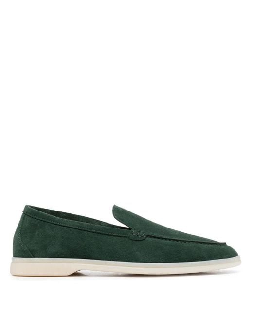 Scarosso Green Slip-On Loafers for men