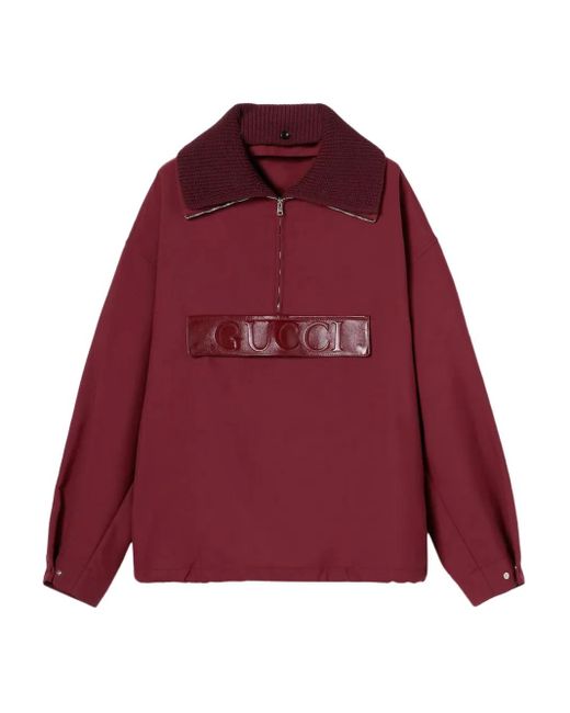 Jersey con cremallera Gucci de color Red