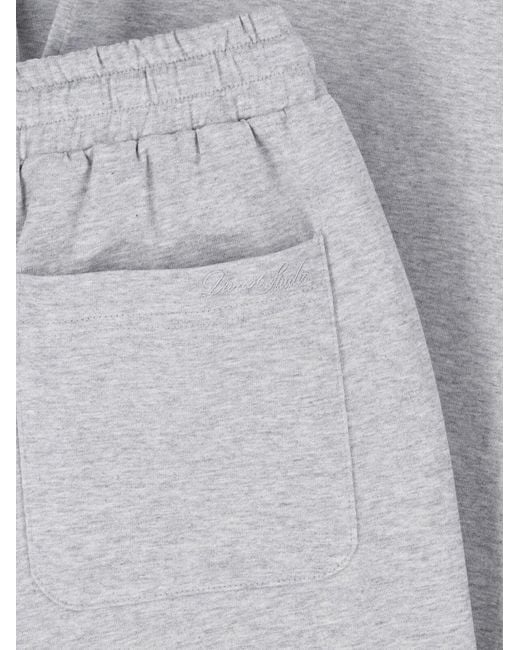 DUNST Gray Logo-Embroidered Drawstring Track Pants