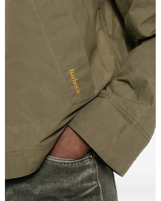 Barbour Green Corduroy-Collar Jacket