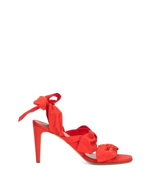 Red(v) Red Bow-Detail Sandals