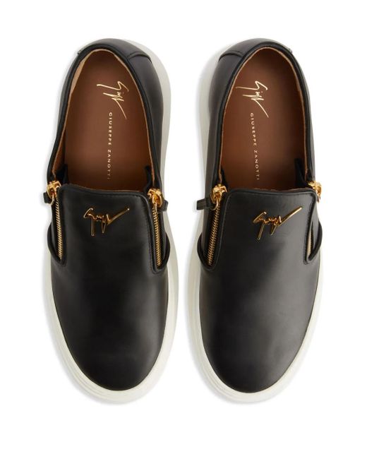 Giuseppe Zanotti Black Alec 20 Slip On Trainers for men
