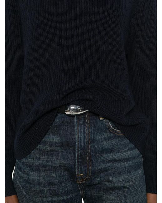 Marc O' Polo Black Ribbed Sweater