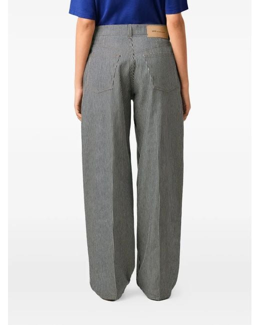 AMI Gray Cotton Balloon Fit Jeans