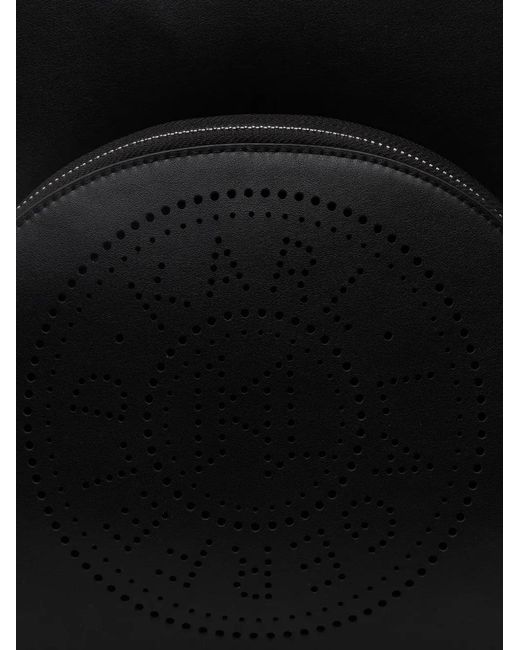 Karl Lagerfeld Black K/Circle Leather Backpack