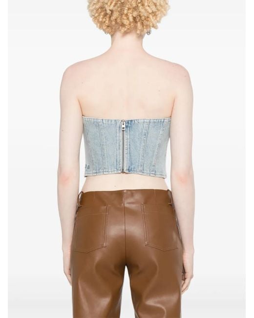 Ksubi Blue Dove Cropped-Top