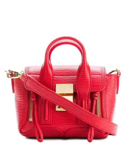 3.1 Phillip Lim Red Pashli Mini Satchel Bag