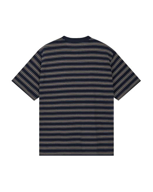 Rest&Recreation Blue Stripe-Pattern T-Shirt
