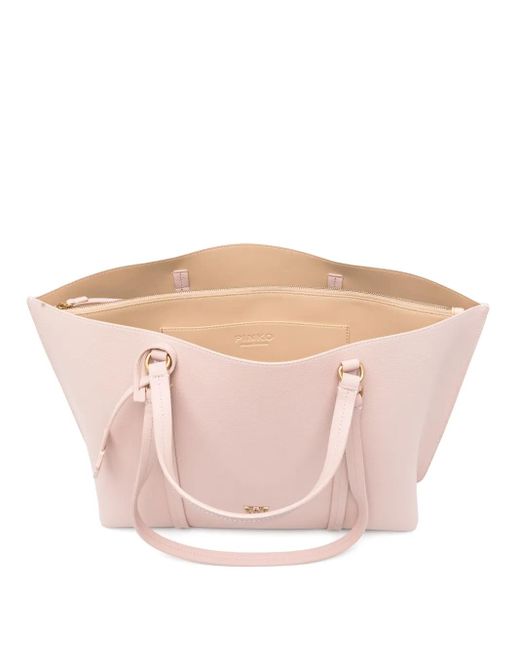 Pinko Pink Large Love-Birds Tote Bag