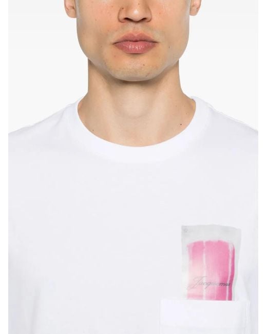 メンズ Jacquemus Le T-shirt Esquimau コットンtシャツ White