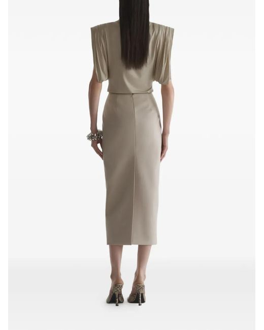 Mugler Gray Jersey Blouse