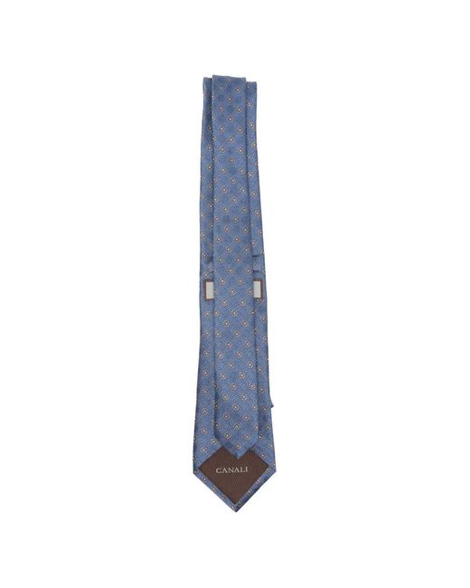 Canali Blue Patterned Tie for men