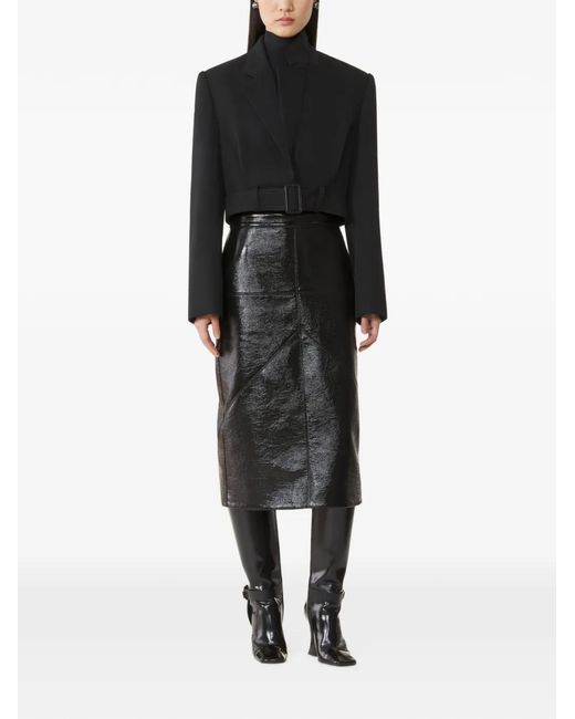 Lanvin Black Short Belted Jacket