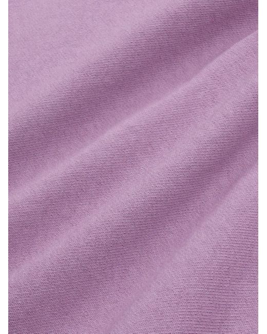 Sporty & Rich Purple Usa Wellness Club Crew-Neck Sweatshirt