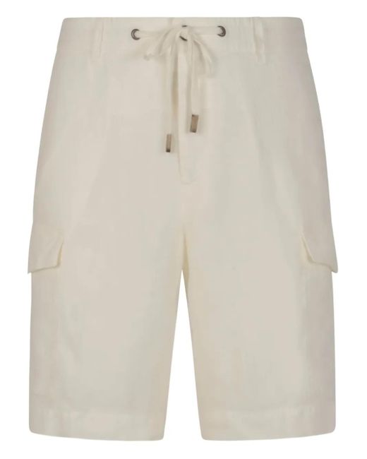 Bermuda Con Coulisse di Peserico in Natural da Uomo