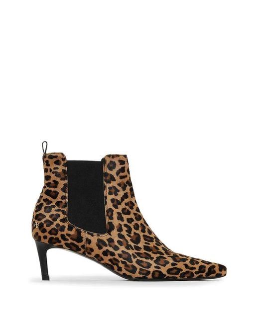 Anine Bing Brown Stevie Leopard-Print Boots