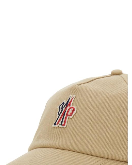 Moncler Natural Logo-Patch Baseball Cap for men