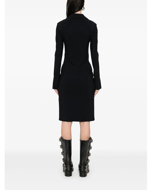 Patrizia Pepe Black Jersey Midi Dress