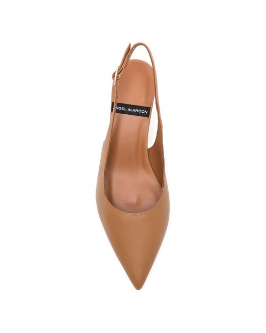 Angel Alarcon Pink Suzanne Slingback Pumps