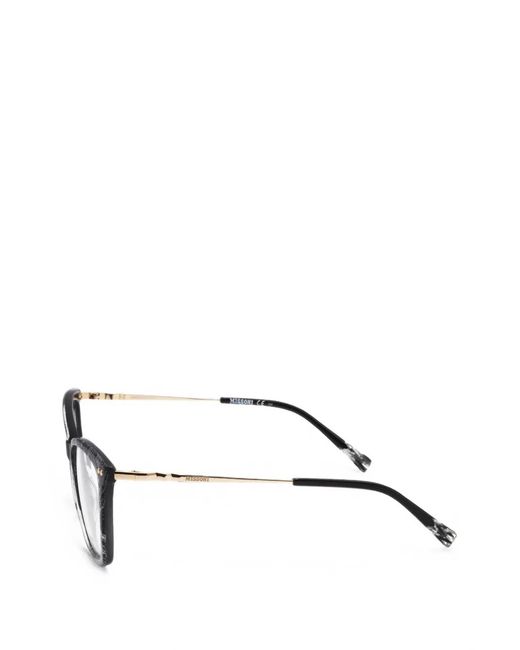 Missoni Gray Patterned Square-Frame Glasses