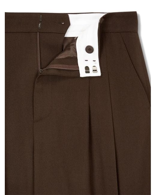 Studio Tomboy X Wollen Broek Met Wijde Pijpen in het Brown voor heren