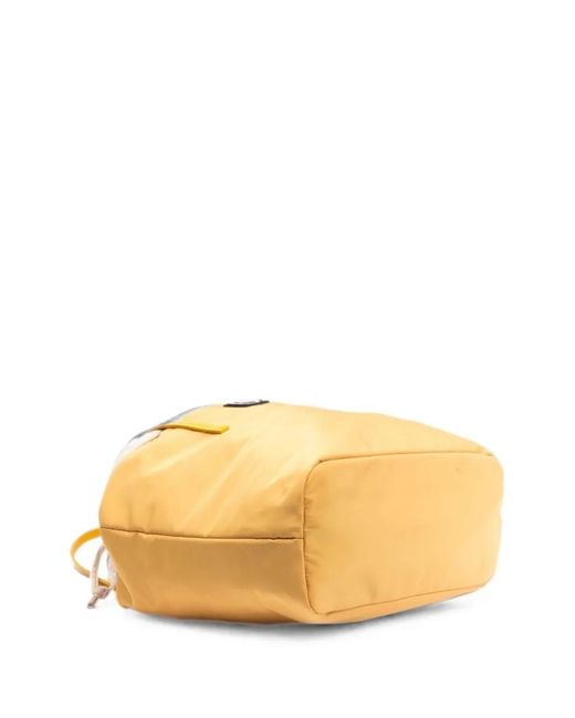 Byblos Yellow Logo-Patch Tote Bag