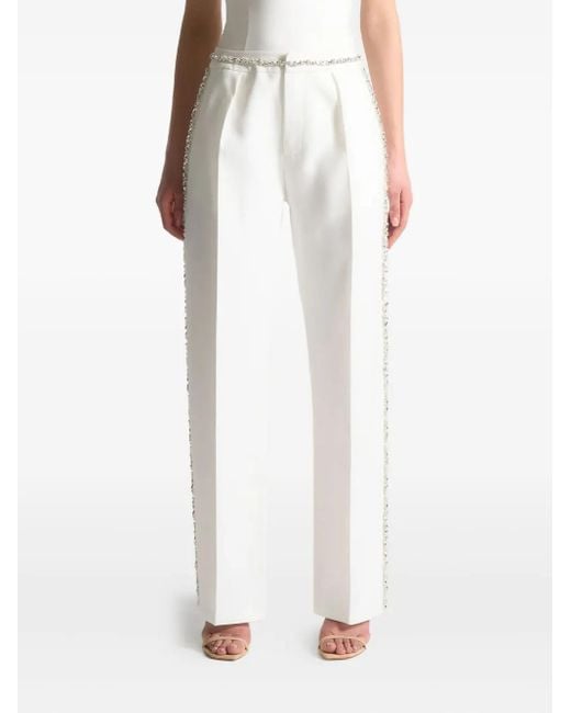 Manière De Voir Patricia サイドトリム パンツ White