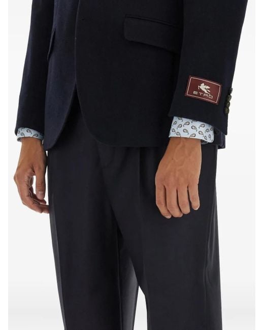 Blazer Con Dos Botones Etro de hombre de color Black